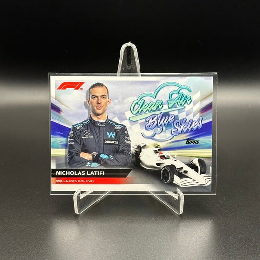 2022 Topps Formula 1 NICHOLAS LATIFI #CABS-NL Clean Air Blue Skies