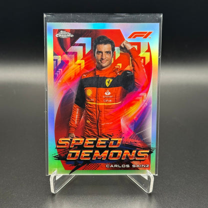 2022 Topps Chrome Formula 1 CARLOS SAINZ #SD-CS Speed Demons