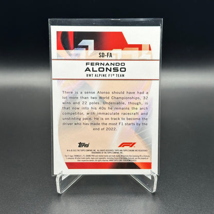 2022 Topps Chrome Formula 1 FERNANDO ALONSO #SD-FA Speed Demons