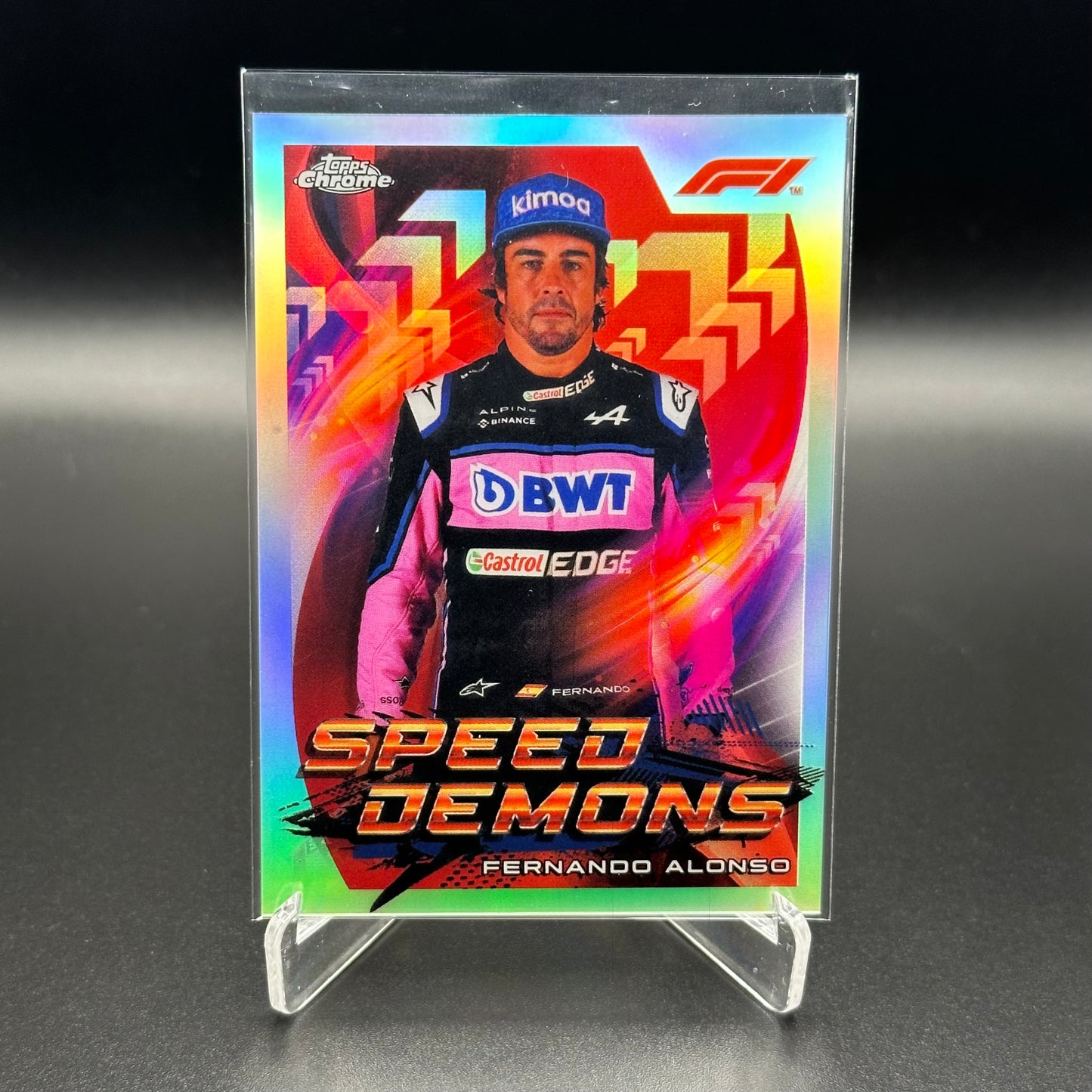 2022 Topps Chrome Formula 1 FERNANDO ALONSO #SD-FA Speed Demons