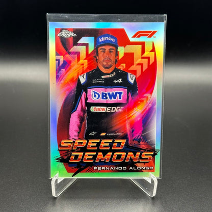 2022 Topps Chrome Formula 1 FERNANDO ALONSO #SD-FA Speed Demons
