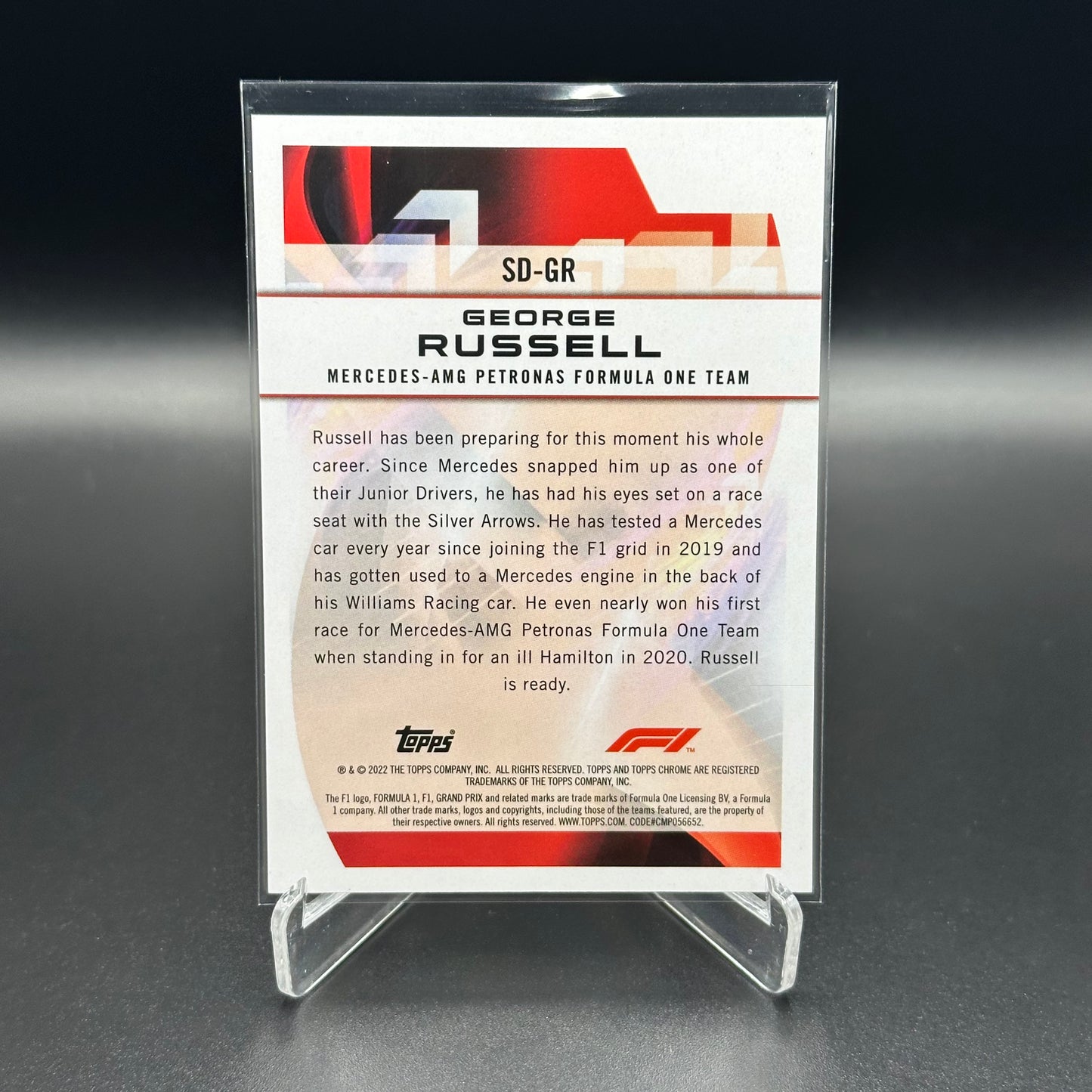 2022 Topps Chrome Formula 1 GEORGE RUSSELL #SD-GR Speed Demons