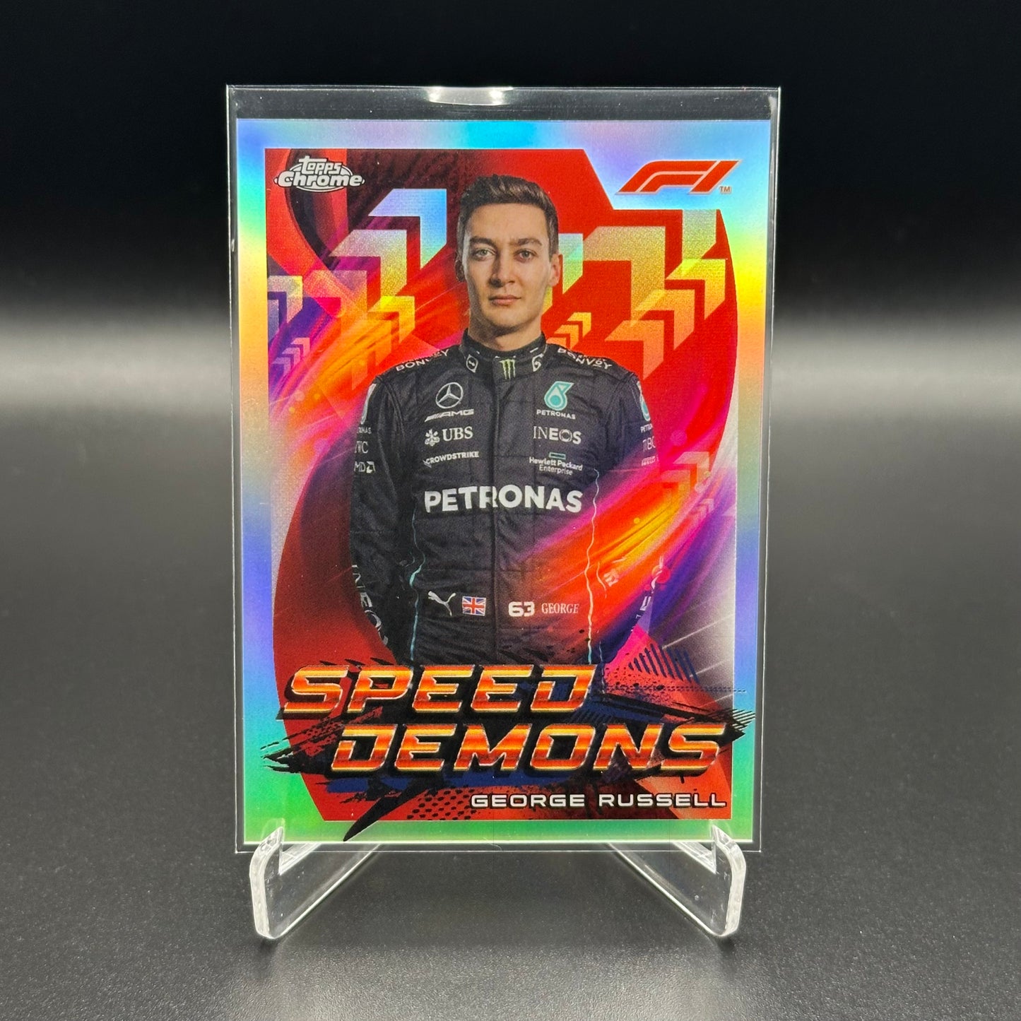 2022 Topps Chrome Formula 1 GEORGE RUSSELL #SD-GR Speed Demons