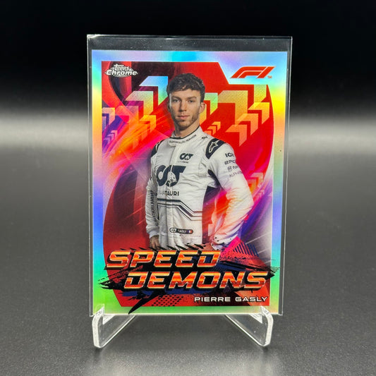 2022 Topps Chrome Formula 1 PIERRE GASLY #SD-PG Speed Demons