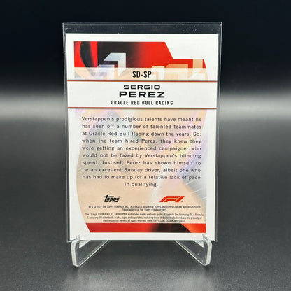 2022 Topps Chrome Formula 1 SERGIO PEREZ #SD-SP Speed Demons