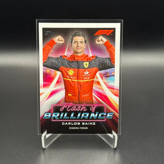 2022 Topps Formula 1 CARLOS SAINZ #FOB-CS Flash of Brillance