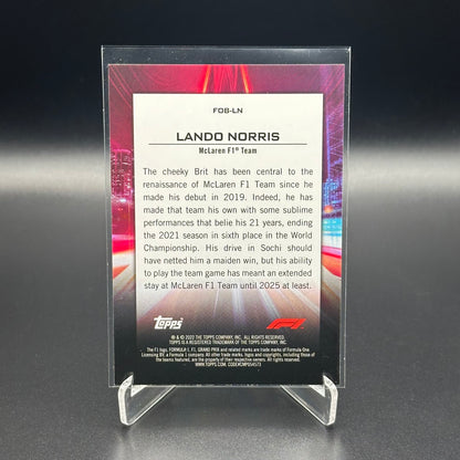 2022 Topps Formula 1 LANDO NORRIS #FOB-LN Flash of Brillance