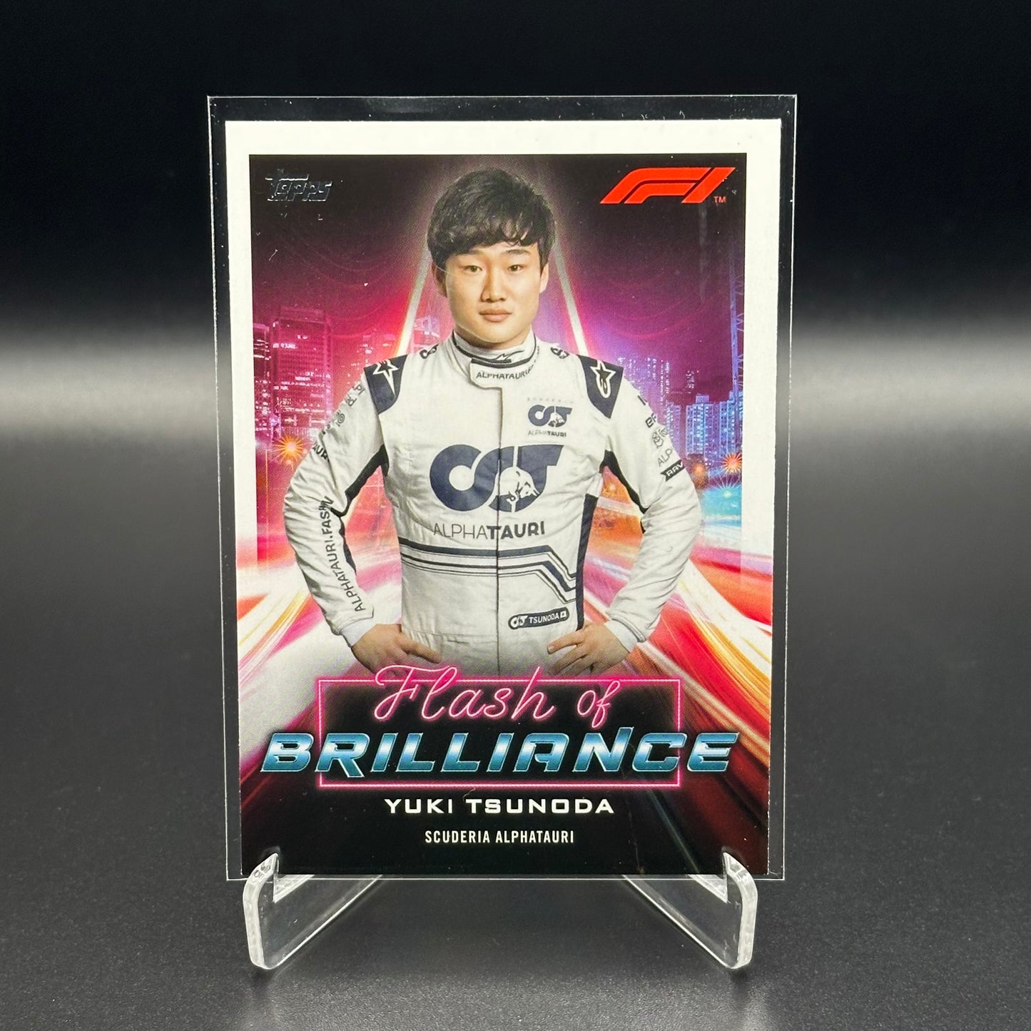2022 Topps Formula 1 YUKI TSUNODA #FOB-YT Flash of Brillance