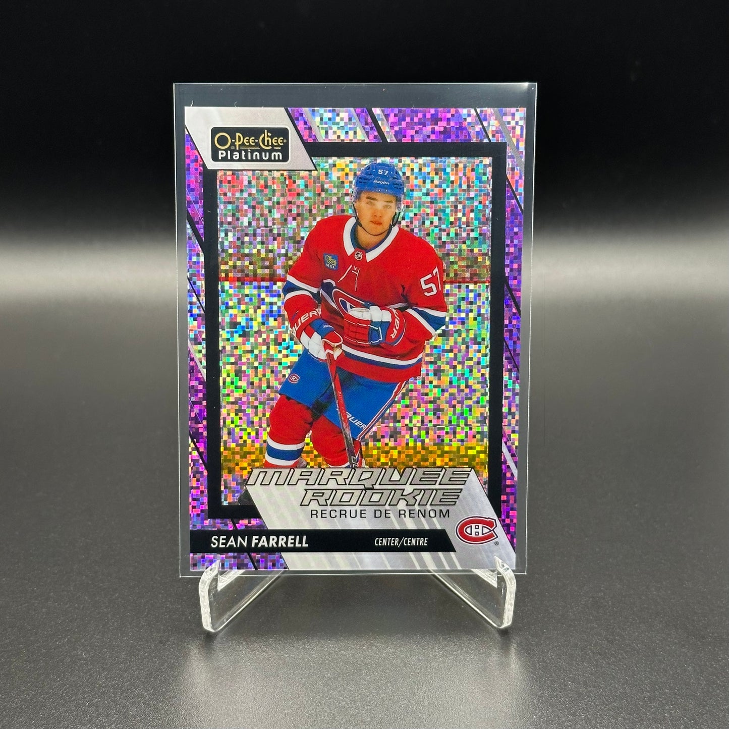 2023-24 O-Pee-Chee Platinum SEAN FARRELL #267 Violet Pixels RC /299