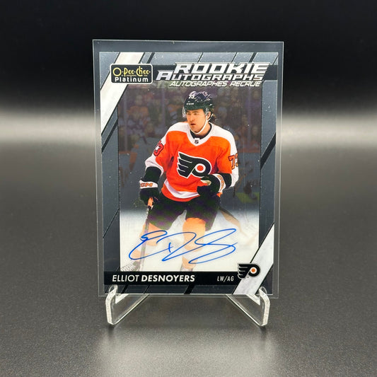 2023-24 O-Pee-Chee Platinum ELLIOT DESNOYERS #R-ED Rookie Autographs RC