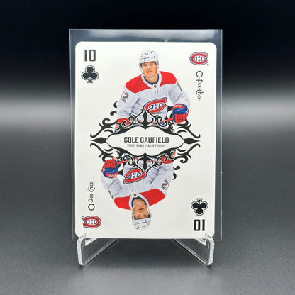 2023-24 O-Pee-Chee Hockey COLE CAUFIELD #10-CLUBS Playing Cards