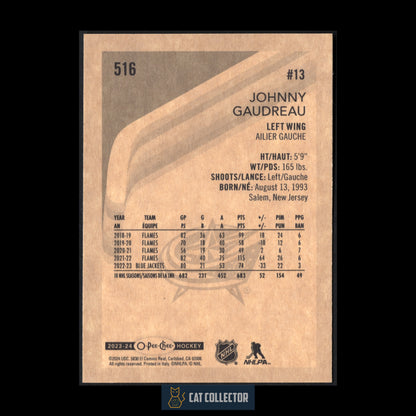 2023-24 O-Pee-Chee Hockey JOHNNY GAUDREAU #516 Retro
