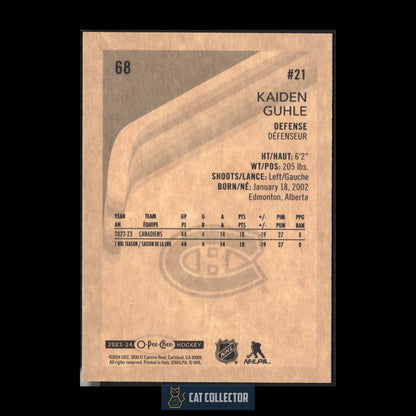 2023-24 O-Pee-Chee Hockey KAIDEN GUHLE #68 Retro