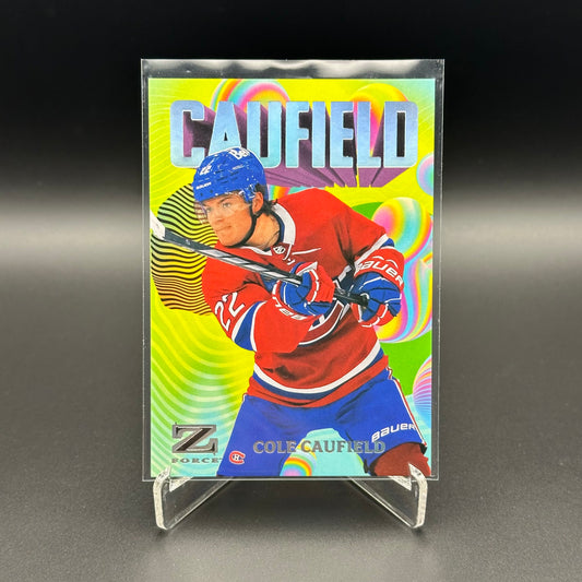 2023-24 SkyBox Metal Universe COLE CAUFIELD #3 of 50 Z-Force Super Rave /50