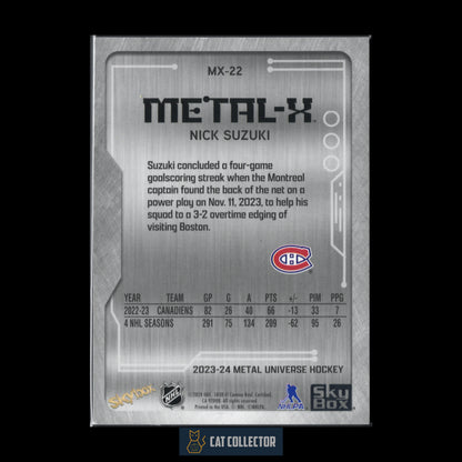 2023-24 SkyBox Metal Universe NICK SUZUKI #MX-22 Metal-X