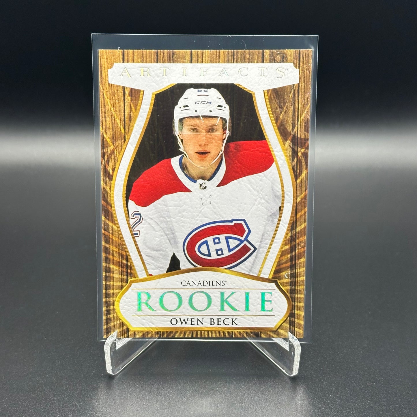 2023-24 Upper Deck Artifacts OWEN BECK #198 Leather Variant Rookie RC