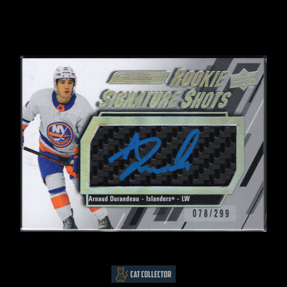 2023-24 Upper Deck Engrained ARNAUD DURANDEAU #RSS-AD Rookie Signature Shots Silver Stick RC /299 Auto