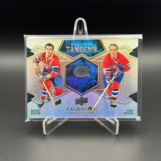 2023-24 UD Exquisite MAURICE RICHARD / HENRI RICHARD #ET-RR Tandems /299