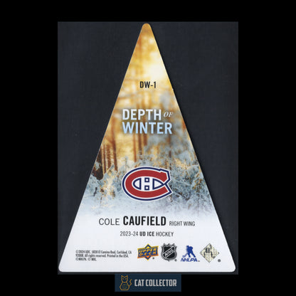 2023-24 Upper Deck Ice COLE CAUFIELD #DW-1 Depth of Winter