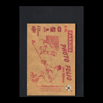 2023-24 Upper Deck Parkhurst Champions JEAN BELIVEAU #R-90 52 Retros Mini Photo Folio