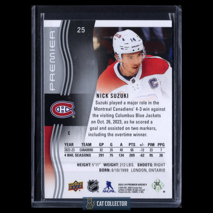 2023-24 Upper Deck Premier NICK SUZUKI #25 /299