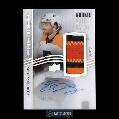 2023-24 Upper Deck Premier ELLIOT DESNOYERS #AR-ED Rookie Auto Patch RC /249