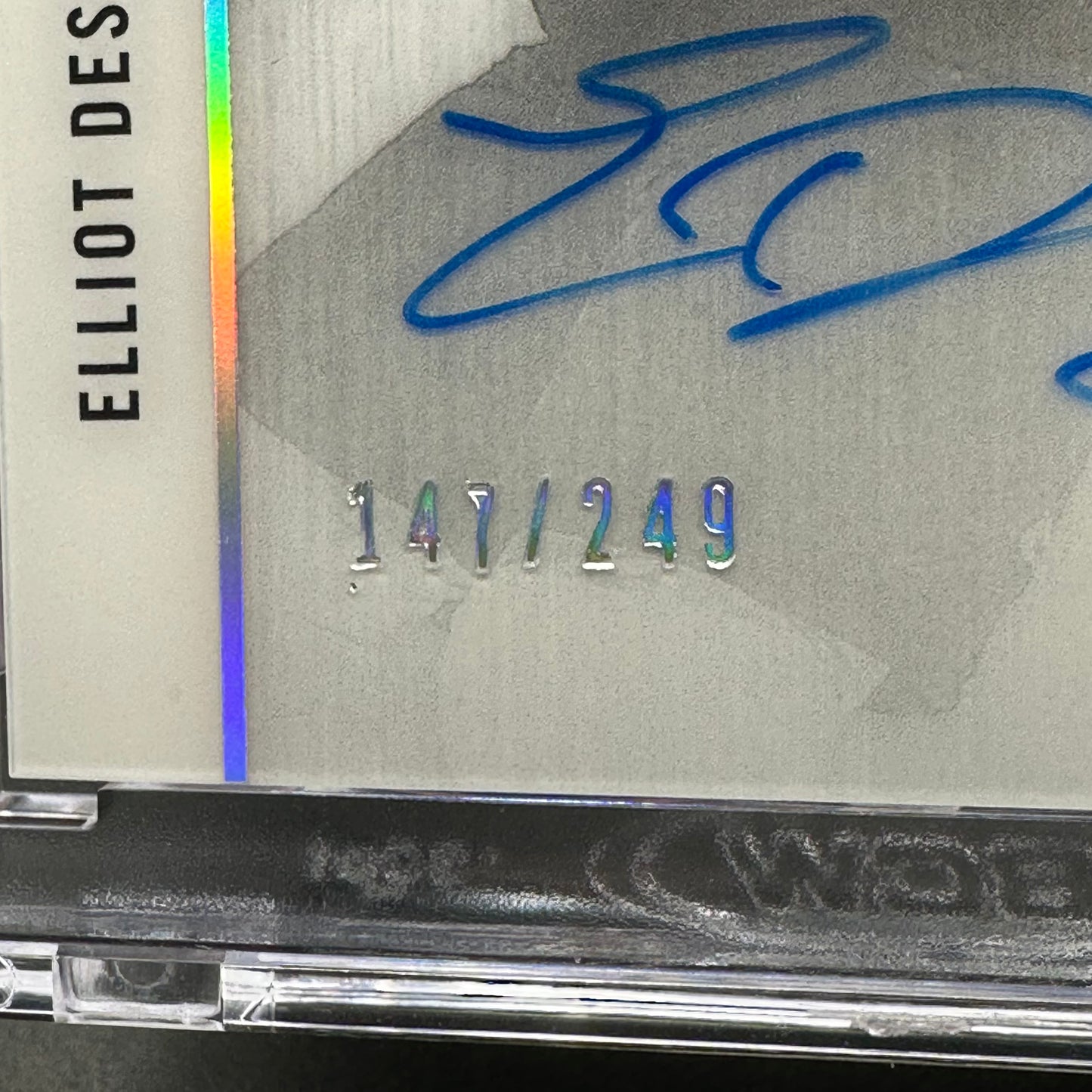 2023-24 Upper Deck Premier ELLIOT DESNOYERS #AR-ED Rookie Auto Patch RC /249