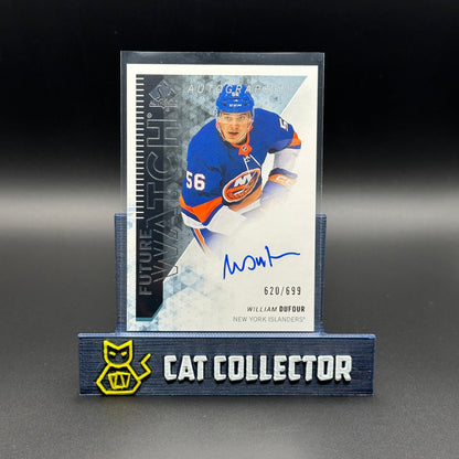 2023-24 UD SP Authentic WILIAM DUFOUR #RFWA-DU Retro Future Watch Auto RC /699