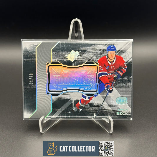 2023-24 Upper Deck SPx OWEN BECK #F-22 Silver Spectrum RC /49