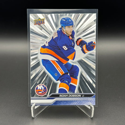 2023-24 Upper Deck Series 1 NOAH DOBSON #117 Outburst