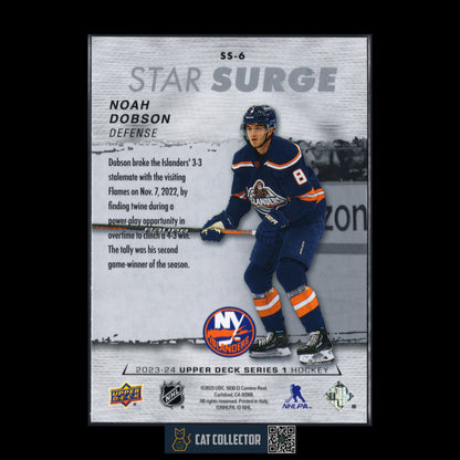 2023-24 Upper Deck Series 1 NOAH DOBSON #SS-6 Star Surge
