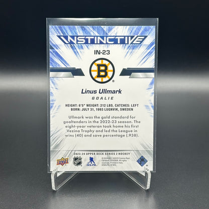 2023-24 UD Series 2 LINUS ULLMARK #IN-23 Instinctive