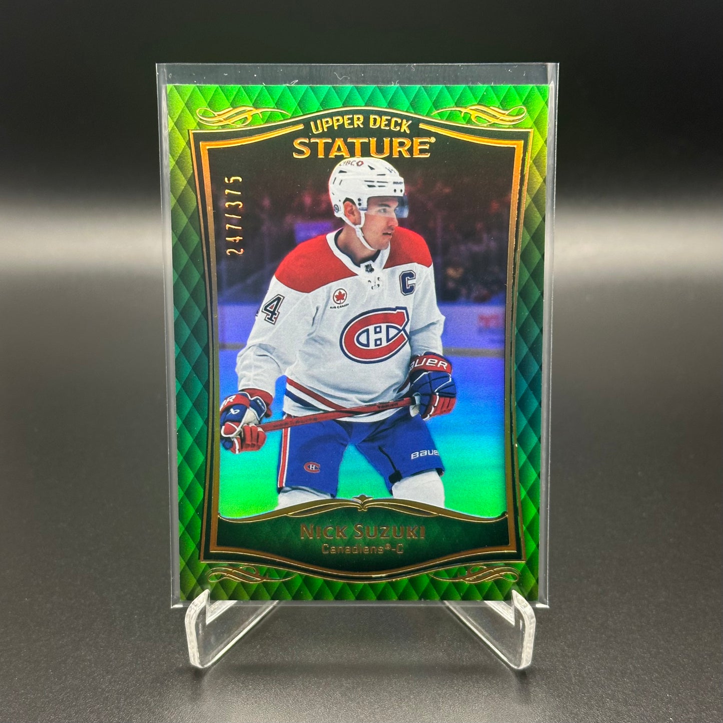 2023-24 Upper Deck Stature NICK SUZUKI #12 Green /375