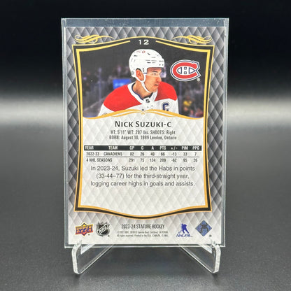 2023-24 Upper Deck Stature NICK SUZUKI #12