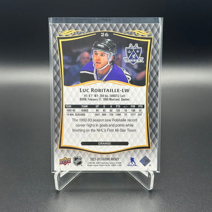 2023-24 Upper Deck Stature LUC ROBITAILLE #26 Orange /199