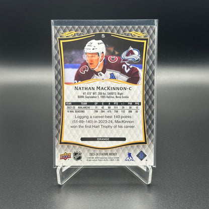 2023-24 Upper Deck Stature NATHAN MACKINNON #5 Orange /199