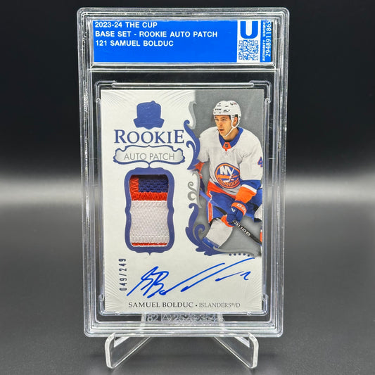 2023-24 Upper Deck The Cup SAMUEL BOLDUC #121 Rookie Auto Patch RC /249