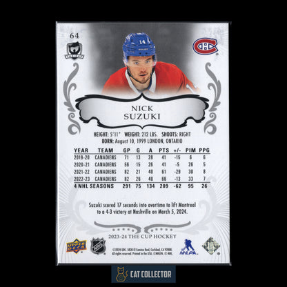 2023-24 Upper Deck The Cup NICK SUZUKI #64 /249
