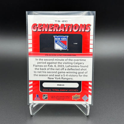 2023-24 Upper Deck Trilogy ALEXIS LAFRENIERE #TG-2C Generations Red /799