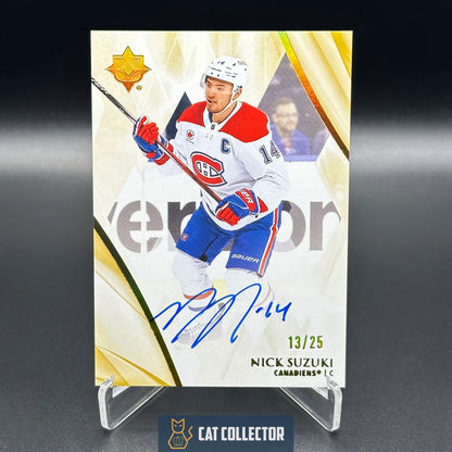 2023-24 UD Ultimate Collection NICK SUZUKI #16 Autograph Gold /25