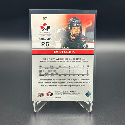 2023 Upper Deck Team Canada EMILY CLARK #57