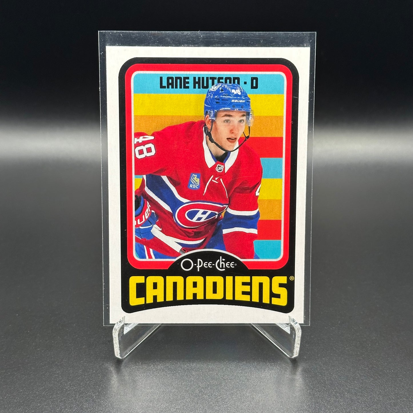 2024-25 O-Pee-Chee Hockey LANE HUTSON #542 Retro Rookie RC