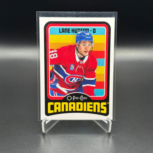 2024-25 O-Pee-Chee Hockey LANE HUTSON #542 Retro Rookie RC