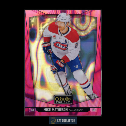 2024-25 O-Pee-Chee Platinum MIKE MATHESON #173 Pink Magma