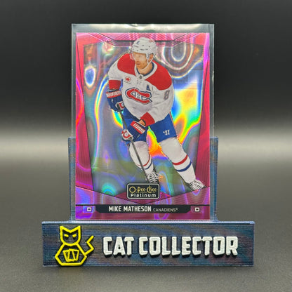 2024-25 O-Pee-Chee Platinum MIKE MATHESON #173 Pink Magma