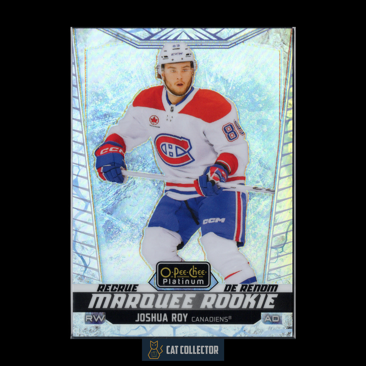 2024-25 O-Pee-Chee Platinum JOSHUA ROY #208 Marquee Rookie Arctic Freeze RC /99