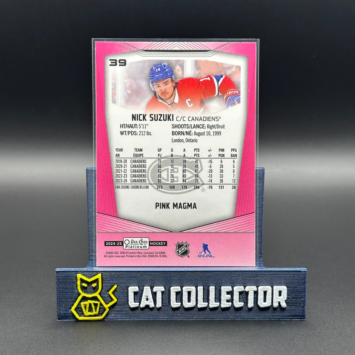 2024-25 O-Pee-Chee Platinum NICK SUZUKI #39 Pink Magma