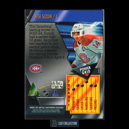 2024-25 SkyBox Metal Universe NICK SUZUKI #RT-12 Power Grid