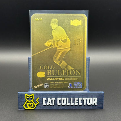 2024-25 SkyBox Metal Universe COLE CAUFIELD #GB-35 Gold Bullion
