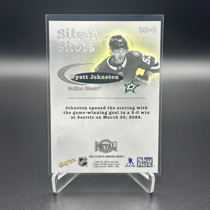 2024-25 SkyBox Metal Universe WYATT JOHNSTON #SS-9 Silvor Shots